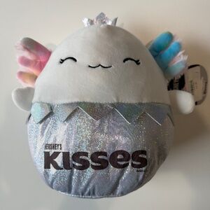 NWT Kellytoy Squishmallow Hershey's Nattie 8" Plush Chocolate Axolotl